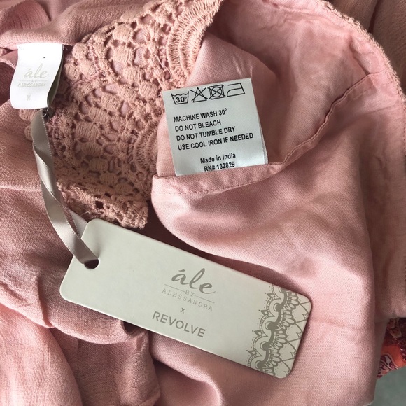 Ale by Alessandra Leticia Romper NEW Tea Rose M XS - Picture 10 of 10